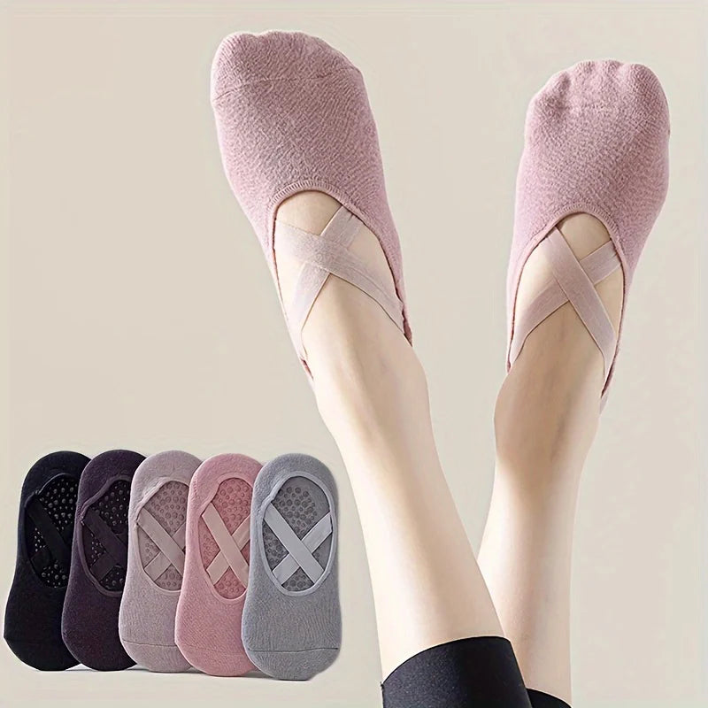 1/2/3/4/5 double major anti-slip yoga socks fitness exercise professional anti-slip women's yoga socks aerial pilates