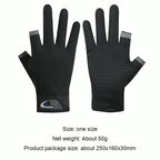 Summer Fishing Gloves For Men And Women Two Finger Cut Touchscreen Anti Slip Sun Proof Breathable Cycling Fitness