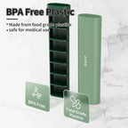 Weekly Travel Pill Organizer, Daily Cute Pill Box 7 Day, Small Pill Case Holder To Vitamins, Supplements, Pretty Medicine Box