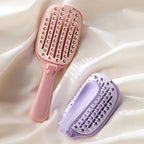 Fold Volumizing Hair Brush With Self Cleaning Styling Massage Acupoint Hair Spring Bone Air Cushion Comb For Beauty Health