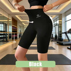 Womens High Waist Sports Shorts For Cycling Running Yoga Fitness Gym Breathable Moisture Wicking