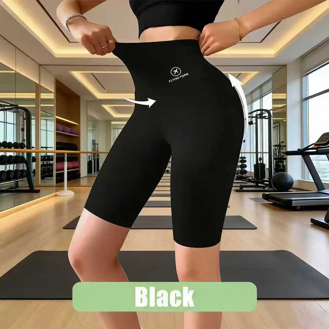 Women's High-Waisted Sports Shorts for Cycling Jogging Fitness and Yoga gym shorts