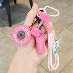 Fitness Keychain Barbell Keychain Silicone Weight Plate Gift For Gym Lovers Weightlifting Enthusiasts