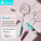 2 Rackets Badminton Set For Beginners With 3 Nylon Shuttlecocks And Carry Bag Lightweight Aluminum Alloy