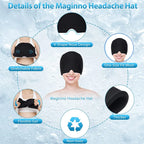 Upgraded Full Coverage Ice Head Wrap Head Head Massager