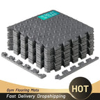 4 To 20 Piece EVA Interlocking Puzzle Fitness Mats For Home Gym Non Slip Floor Tiles