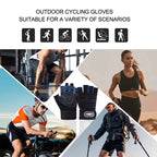 Outdoor Sport Gloves Half Finger Wrist Guard For Men And Women Breathable Mesh Back Palm Microfiber Non Slip Washable