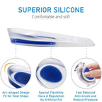 1Pair Silicone Gel Insoles for Men Women Heel Spurs Pain Relief Treatment Feet Pads Shock Absorption Massager Spa Foot Care Tool