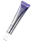 Anti-wrinkle lotion with packaging details on a light purple background