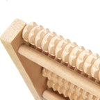 1Pcs Dual Wooden Foot Massager Roller - Reflexology Stress Relief Fitness Health Care Pain Relief Care Feet Massage Roller Tool