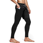 Mens 2 In 1 Sport Pants Athletic Tracksuit For Gym Running Workout Jogging Trousers