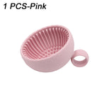Makeup Brush Cleaner Soft Silicone Makeup Brush Bowl Folding Powder Puff Eyeshadow Brush Cleaning Pad Beauty Tools