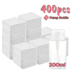 20-600pcs Lint-Free Nail Wipes Gel Cleansing Tissues Aluminum-Free Nail Polish Remover Pads for Nail Beauty Cleaning Care Tool