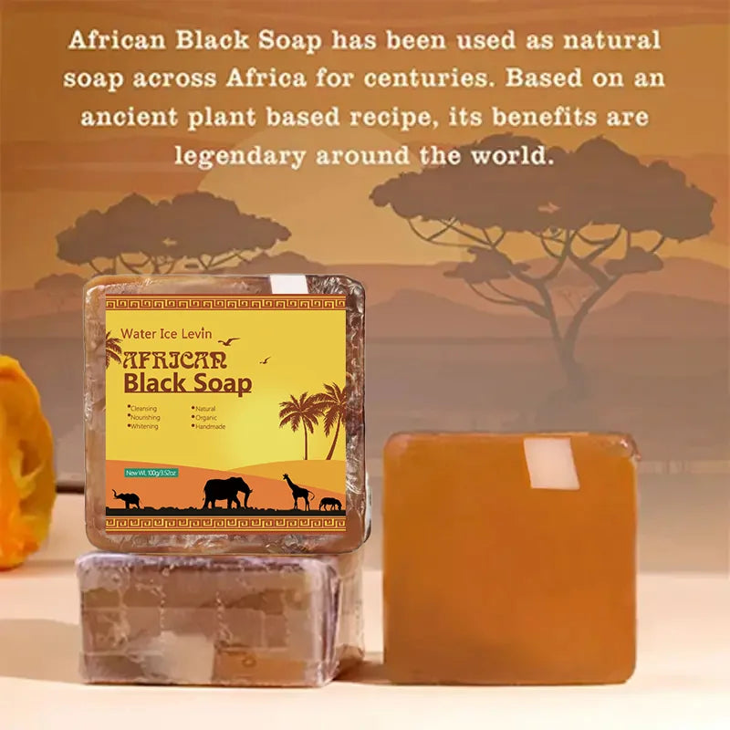 Unisex African Black Cleansing Soap Bar 3.5 oz