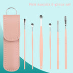New 6Pcs/set Ear Cleaner Wax Pickers Earpick Wax Remover Curette Ear Pick Cleaner Kit Spoon Care Ear Clean Tools Stainless Steel