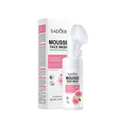 Sadoer Mousse Face Wash with packaging on a white background