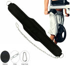 Neoprene Weight Lifting Dip Belt With Chain For Bodybuilding Strength Training Max Load 60Kg Waist Strap For Pull Ups