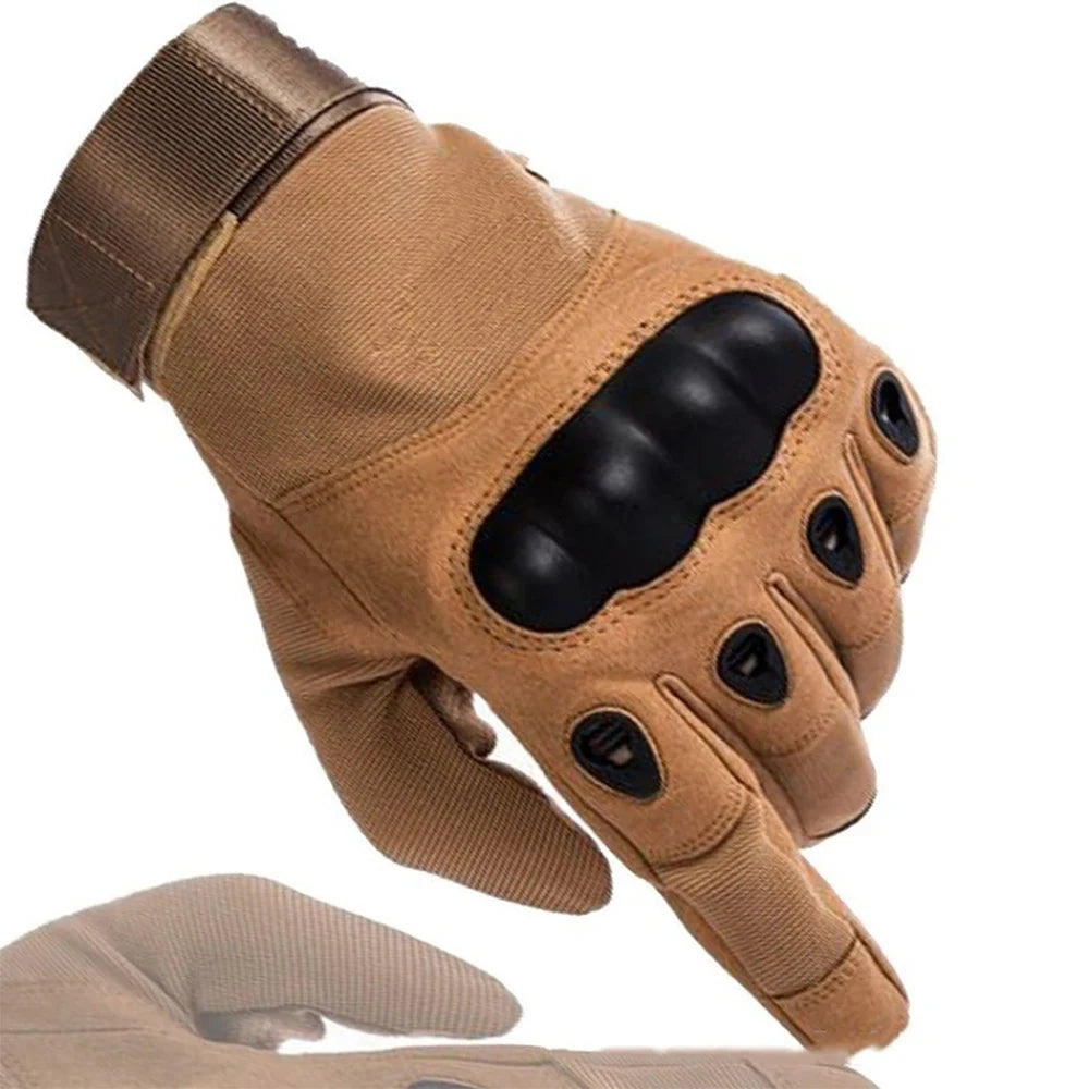 Tactical gloves, full-finger, all-season, outdoor, mountaineering, sports, fitness, touchscreen, anti-slip, wear-resistant, comb