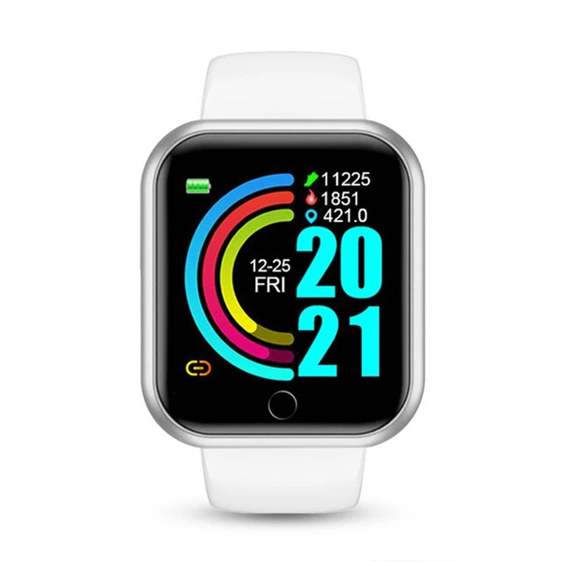 Men Watches Smart Watch For Women Fitness Heart Rate Monitor Sports Smartwatch Electronic Calory Music Control Y68 Bracelet Kids