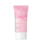 Pink tube of Japan Sakura Peeling Gel with dimensions and weight information on a white background