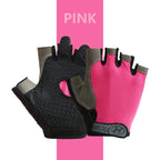 1 Pair Fingerless Gym Gloves For Men Women Breathable Anti Slip Training Gloves For Cycling Bicycle And Bodybuilding