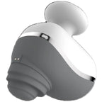 Gray and silver electronic device on a white background