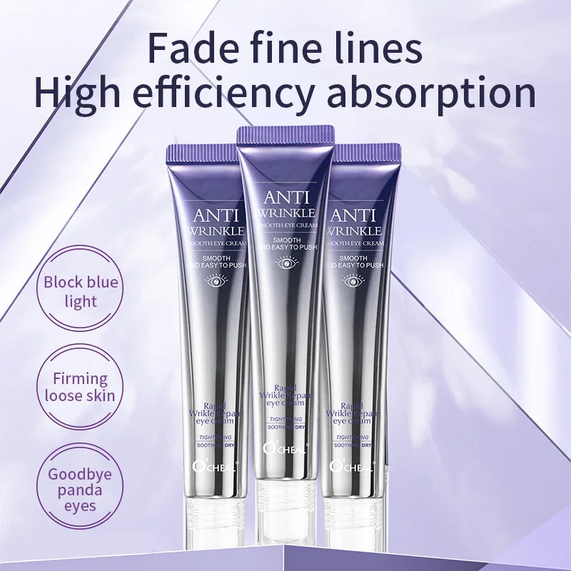 Anti Wrinkle Anti Dark Circle Eye Cream Roller Massager Moisturizing Eye Bags Anti Aging Hyaluronic Acid Eye Skin Care Products