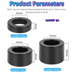 3 Piece Massage Silicone Ring Set Multi Sized Portable