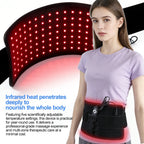 660nm 850nm LED Red Light Therapy Belt 120 LED Red Light Infrared Beauty Health Waist Back Knee Hand Body Heat Pad