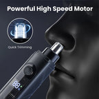 Rechargeable Nose Hair trimmer and Facial Hair remover for Men Nose Hair Shaver for nasal clearance - portable grooming tool for