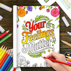 Mental Health Coloring Book: Motivational Quotes & Floral Art Therapy for Adults & Teens