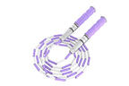Segmented Jump Rope With Soft Bead Handles Tangle Free Design Adjustable School Sports Kids Home Fitness Training