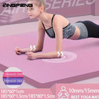 15mm Thick NBR Yoga Mat Anti Slip Fitness Mat For Exercise Yoga Pilates Gymnastics And Home Use