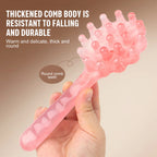1pcs Shell Shaped Head Massage Comb Long Handled Resin Massage Combs Head Massager Meridian Scraping Scalp Massage Health Tools