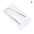 2Pcs Tongue Scraper Stainless Steel Tongue Cleaner Oral Care Hygiene Scraper Dental Oral Care Hygiene Health Care Tool