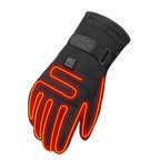 A Shopify product edit screen displaying the description and bullet points for the Winter Electric Heated Gloves.