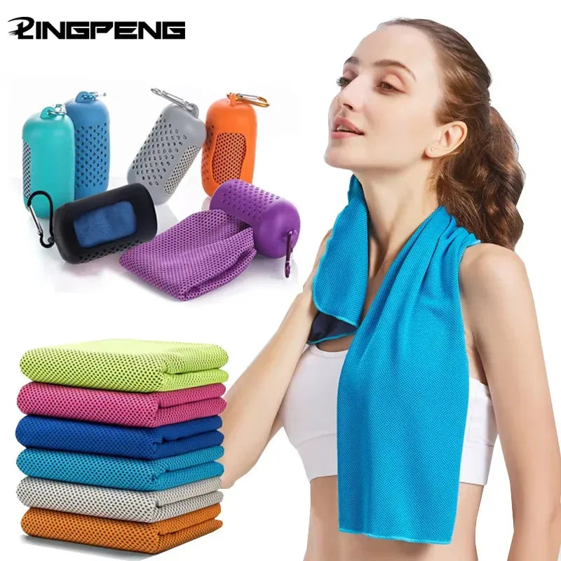 Microfiber Quick Dry Cooling Towel for Sports Fitness Camping Outdoor Ice Cold Towel