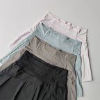 Summer High Waist Sports Skirt With Lined Shorts Quick Dry Running Yoga Tennis Golf Wear For Women