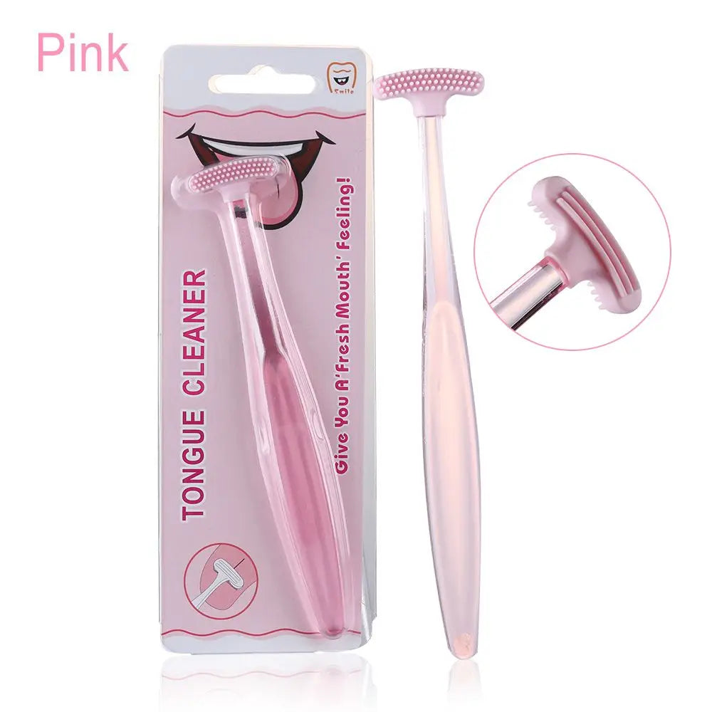 Soft Silicone Tongue Scraper Double sided Tongue Cleaner Brush Oral Clean Hygiene Cleaning Bad Breath Dental Health Care Tool