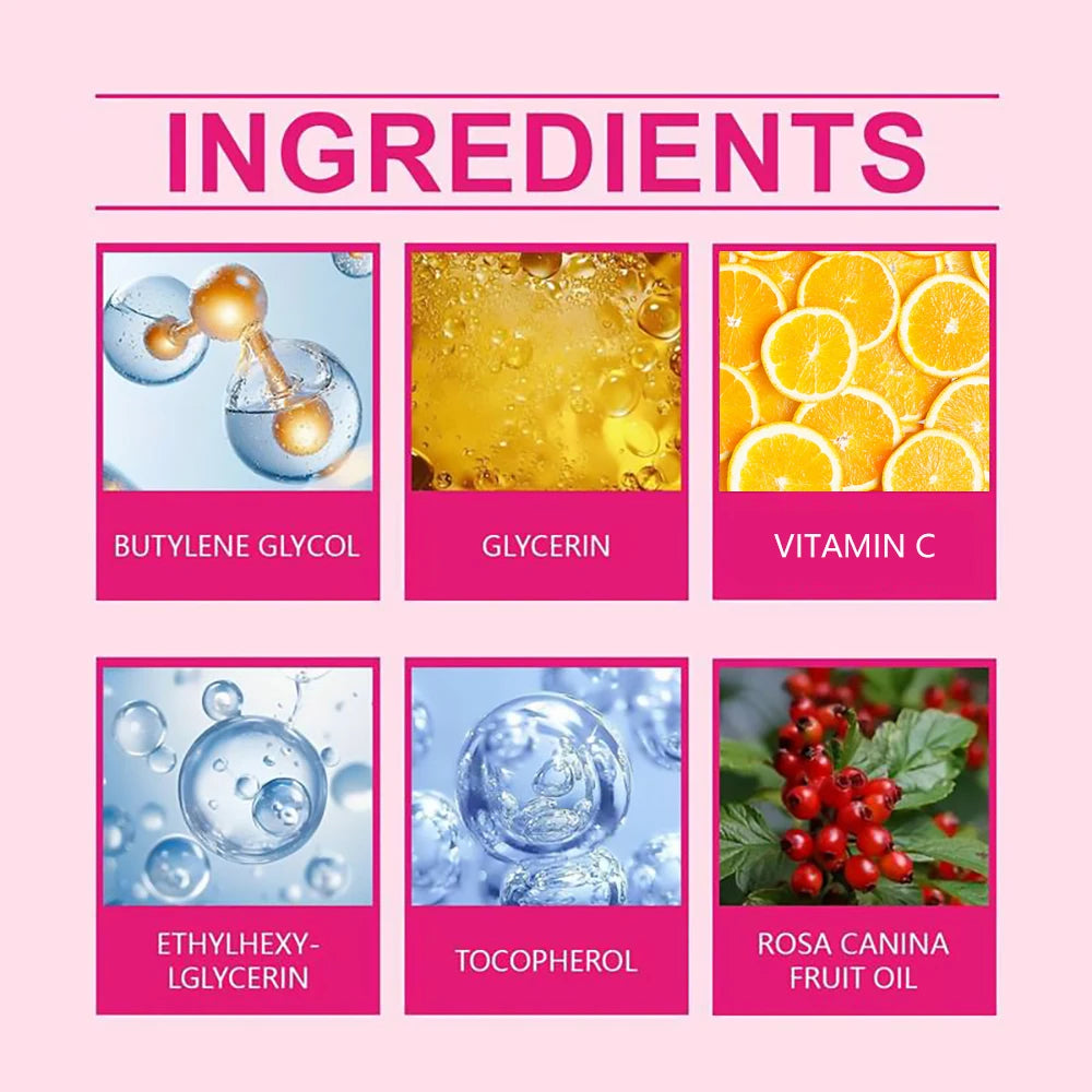 Rosehip Skincare Set: Hydrating Serum & Moisturizing Cream Combo - Anti-Aging, 24H Moisture, Brightening Kit.