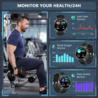 T Rex3 Pro Smart Watch 1100mAh Battery GPS 5ATM Waterproof Outdoor Sports Run Tracker With Compass Military Design