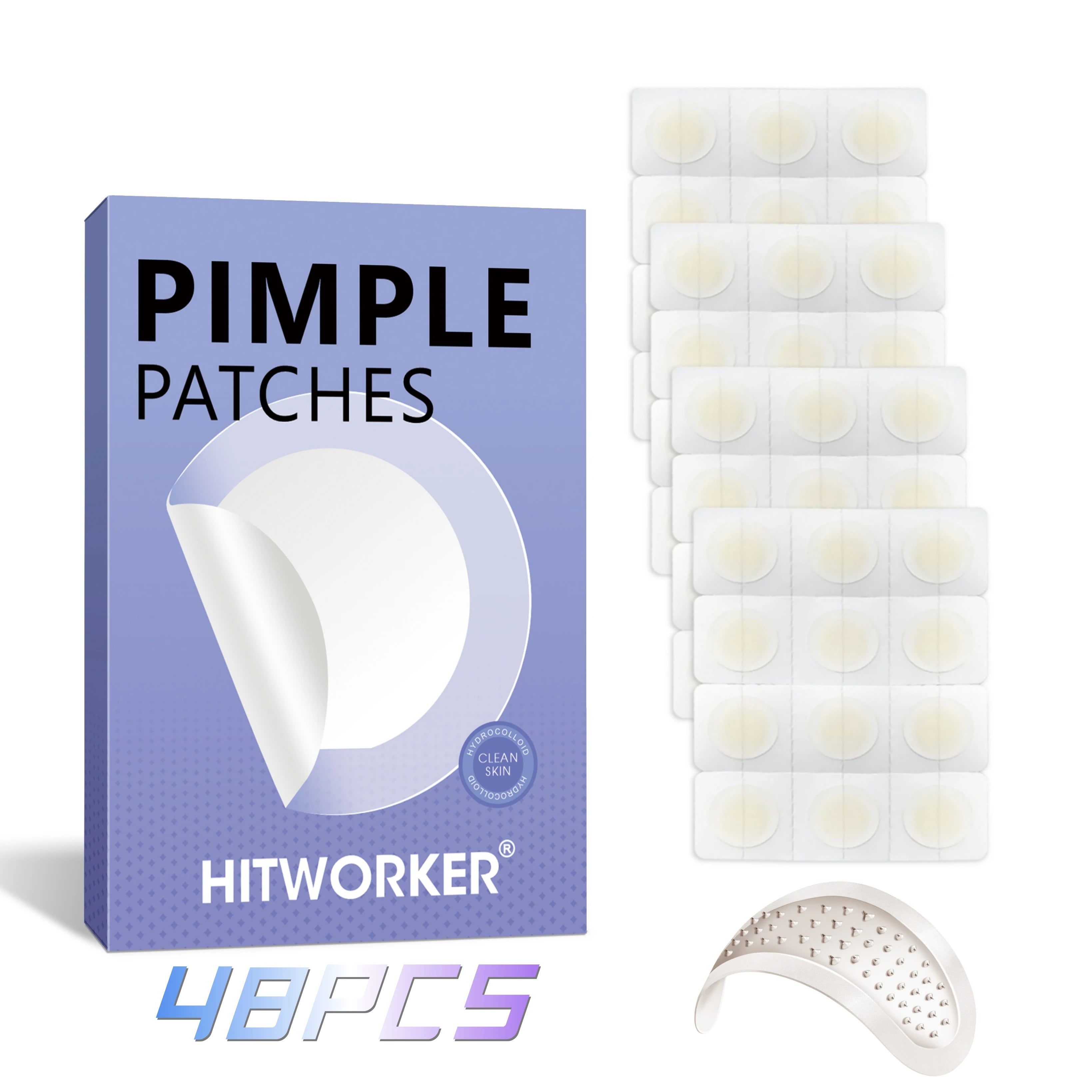Invisible Waterproof Hydrocolloid Acne Patch for Facial Cleansing Care Essence Tool Accessory Suitable for All Skin Types