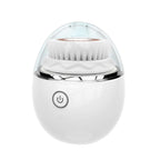 A Shopify product edit screen displaying the description and advantage features for the Ultrasonic electric face washer.