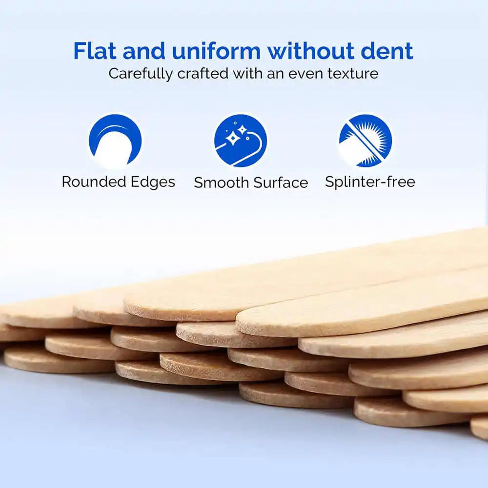 Disposable Wooden Tongue Depressor Individually Packaged Woman  Body Hair Removal Sticks Beauty Health Sterilize Tool Supply