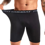 Mens Boxer Briefs Sports Underwear Quick Drying Breathable Moisture Wicking Gym Black