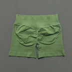 HISTELLO Gym Shorts 4.5" Women Fitness Sports Biker Shorts Low Waist Running Pants Workout Scrunch Butt Yoga Seamless Leggings