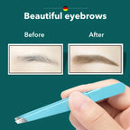 Colorful Stainless Steel Eyebrow Tweezer With Slanted Tips For Brows And Fine Facial Hair Removal