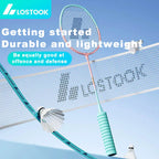 2 Rackets Badminton Set For Beginners With 3 Nylon Shuttlecocks And Carry Bag Lightweight Aluminum Alloy