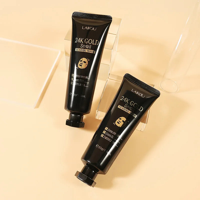 24K Gold Sakura Peeling Face Mask Anti Wrinkle Whitening Blackhead Removal Facial Tear Off Mask Skin Care Products