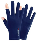 Ice Silk Half Finger Gloves For Men And Women Anti Slip Cycling Driving Fishing Summer Outdoor Fitness High Elastic